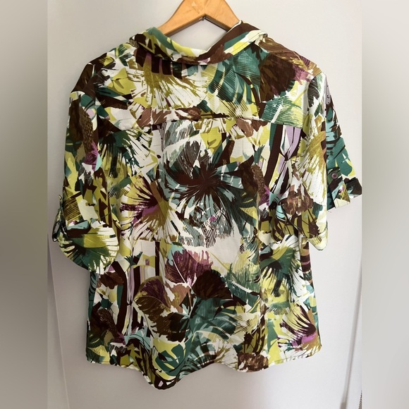 Koret Tropical Print Top XL & Skirt 18 Set - Picture 7 of 13